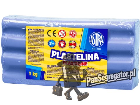 Plastelina szkolna dla dzieci 1kg błękitna 303111014 ASTRA