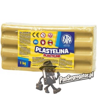 Plastelina szkolna dla dzieci 1kg brązowa jasna 303111020 ASTRA