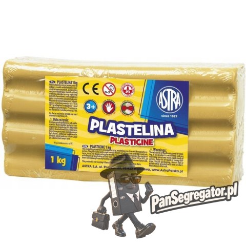 Plastelina szkolna dla dzieci 1kg brązowa jasna 303111020 ASTRA
