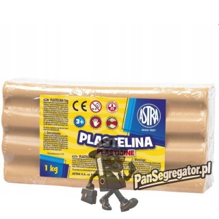Plastelina szkolna dla dzieci 1kg cielista 303111003 ASTRA