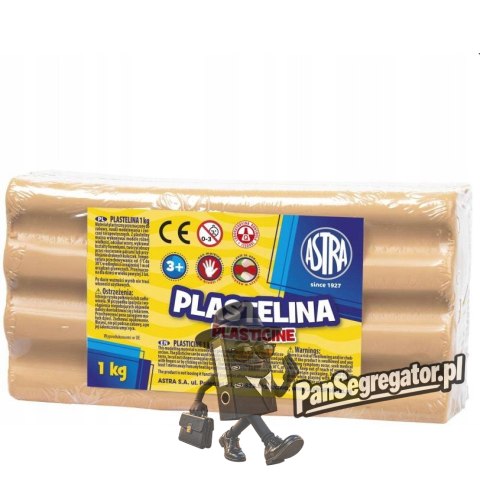 Plastelina szkolna dla dzieci 1kg cielista 303111003 ASTRA