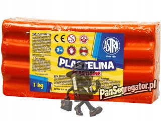 Plastelina szkolna dla dzieci 1kg czerwona 303111006 ASTRA