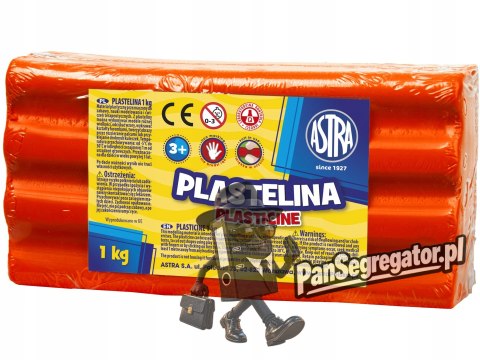 Plastelina szkolna dla dzieci 1kg czerwona 303111006 ASTRA
