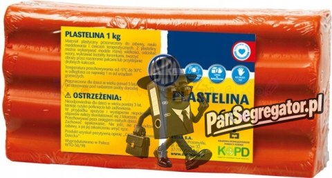 Plastelina szkolna dla dzieci 1kg czerwona 303111006 ASTRA