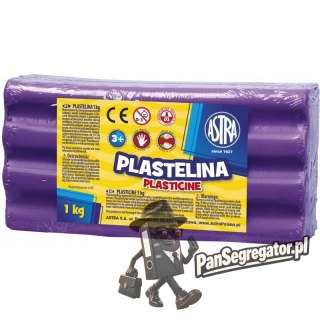 Plastelina szkolna dla dzieci 1kg fioletowa 303111010 ASTRA