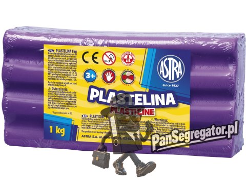 Plastelina szkolna dla dzieci 1kg fioletowa 303111010 ASTRA