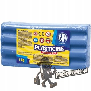 Plastelina szkolna dla dzieci 1kg niebieska 303111012 ASTRA
