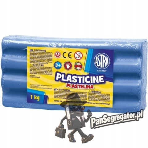 Plastelina szkolna dla dzieci 1kg niebieska 303111012 ASTRA