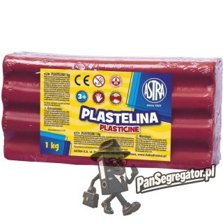 Plastelina szkolna dla dzieci 1kg różowa 303111008 ASTRA