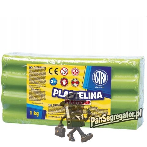 Plastelina szkolna dla dzieci 1kg seledynowa 303111017 ASTRA