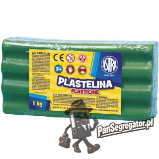 Plastelina szkolna dla dzieci 1kg zielona 303111015 ASTRA