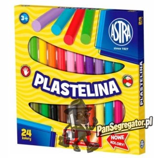 Plastelina szkolna dla dzieci zestaw 24 kolory 303110001 ASTRA