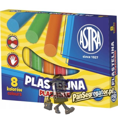 Plastelina szkolna dla dzieci zestaw 8 kolorów 83814902 ASTRA