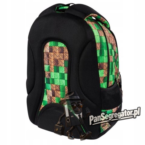 Plecak szkolny 2-komorowy Tornister młodzieżowy Pixel Cubes BP-76 ST.RIGHT St.Majewski