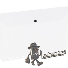 Teczka kopertowa wpinana zatrzask A4 ZP045A 120-1461 biała GRAND