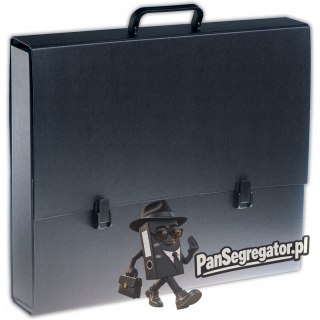 Teczka szkolna z rączką A3 5.5cm czarna TT5409 TADEO