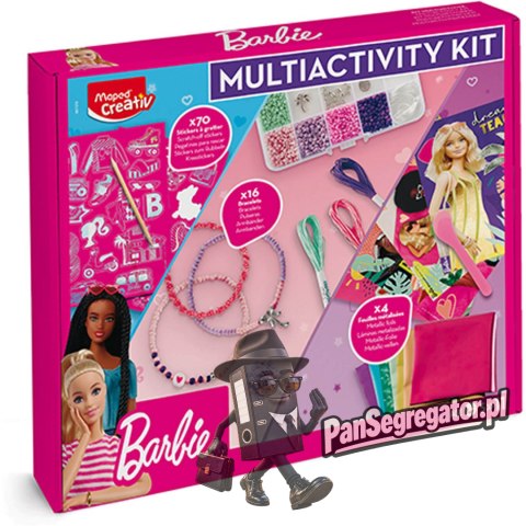 Twórcze aktywności BARBIE - bransoletki, naklejki do wydrapywania, folia do ozdabiania 907079 MAPED Creativ