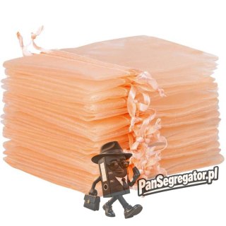 Woreczki z organzy ściągane ecru, 24szt, 10x15cm SO-30-01 ALIGA