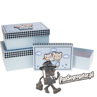 Zestaw pudełek ozdobnych PUD-23267-PR (3szt) ROZETTE