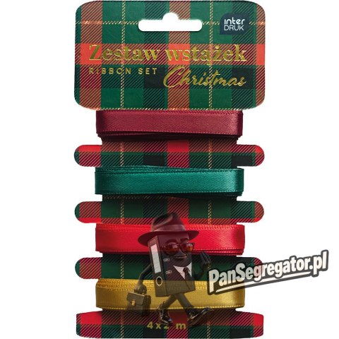 Zestaw wstążek 4x2m CHRISTMAS INTERDRUK