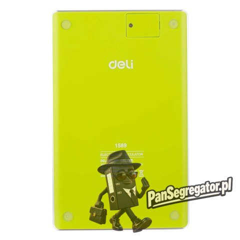 Kalkulator 12-pozycyjny zielony 1589 GREEN DELI