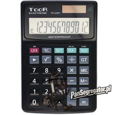 Kalkulator TOOR TR2296 12 pozycyjny wodoodporny 120-1425