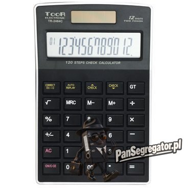 Kalkulator TOOR TR2464C 12 pozycyjny funkcja sprawdzania 120-1476
