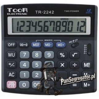 Kalkulator TR2242 12pozycji TOOR 120-1458 KW