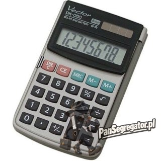 Kalkulator VECTOR DK-050 kiesz.z klapką 8p