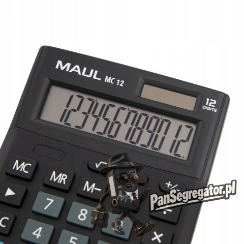 Kalkulator biurkowy COMPACT MC12 12-pozycyjny czarny 72658/90 ML MAUL