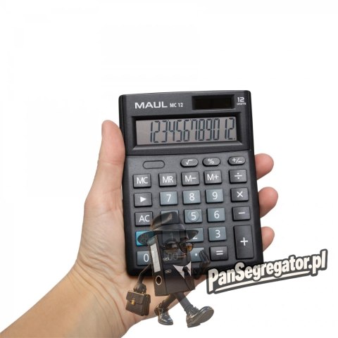 Kalkulator biurkowy COMPACT MC12 12-pozycyjny czarny 72658/90 ML MAUL