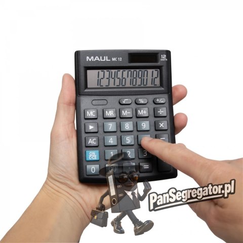 Kalkulator biurkowy COMPACT MC12 12-pozycyjny czarny 72658/90 ML MAUL