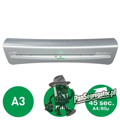 Laminator iLam Home OFFICE A3 szary 74400089 LEITZ