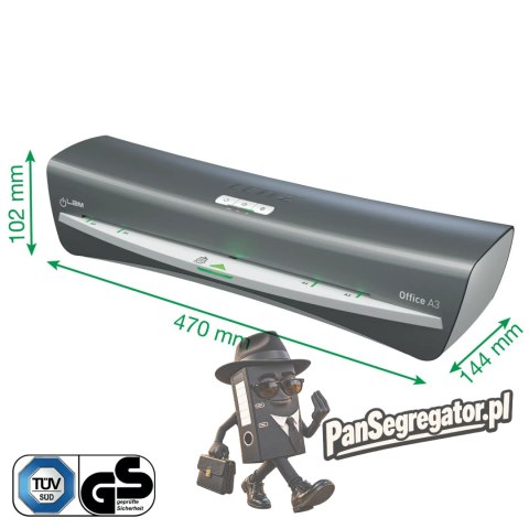 Laminator iLam OFFICE A3 230V srebrny 72530084 LEITZ