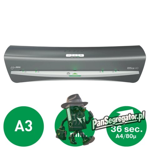 Laminator iLam OFFICE A3 230V srebrny 72530084 LEITZ