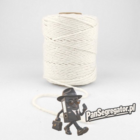 Sznurek bawełniany 1.8mm / 100m biały 111015 d.rect