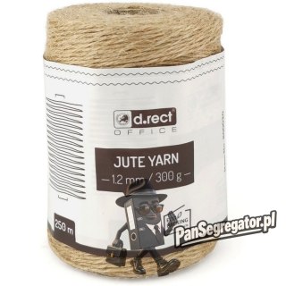 Sznurek jutowy 1.2mm / 250m szpula 300g. 800030 d.rect