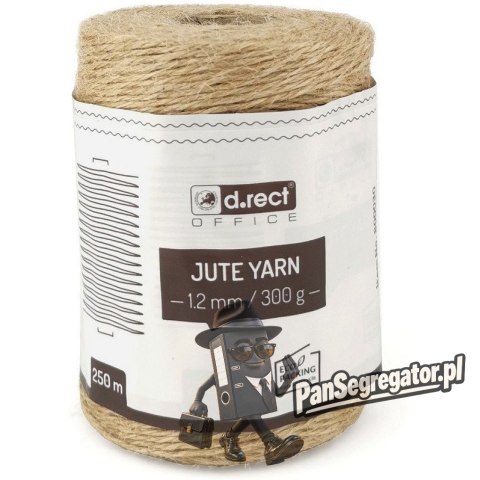 Sznurek jutowy 1.2mm / 250m szpula 300g. 800030 d.rect