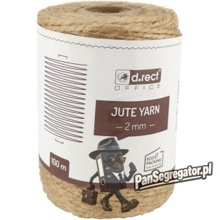 Sznurek jutowy 2mm / 100m szpula 800157 d.rect