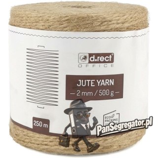 Sznurek jutowy 2mm / 250m szpula 500g. 800011 d.rect