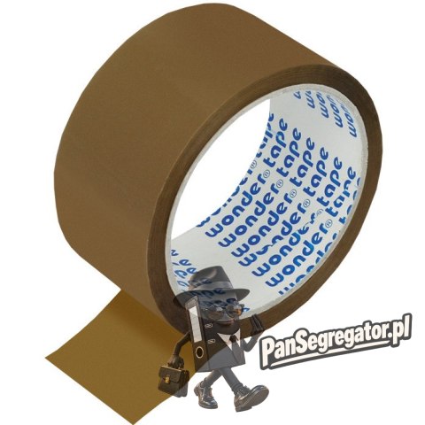 Taśma pakowa 48x50 brązowa cicha WONDER A2K 130-1265