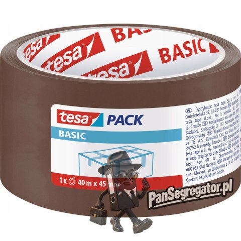 Taśma pakowa BASIC 40m x 45mm brązowa 58575-00000-00 TESA