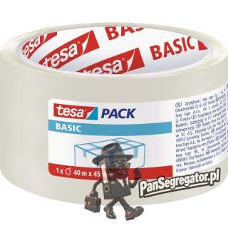 Taśma pakowa TESA BASIC 40m x55mm transparentna 58574-00000-00TS
