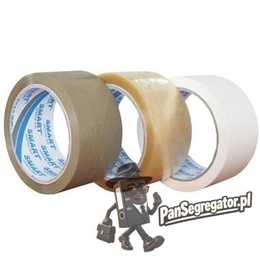 Taśma pakowa kauczuk brązowa 48x50m SOLVENT SMART 551/SM04