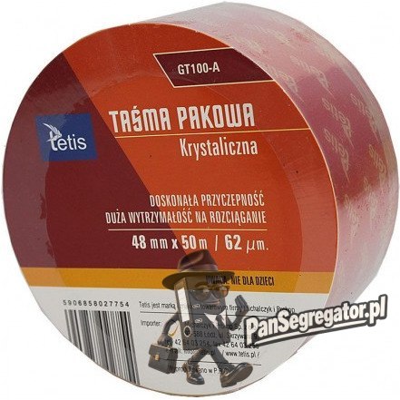 Taśma pakowa krystaliczna 48mmx50m GT-100-A