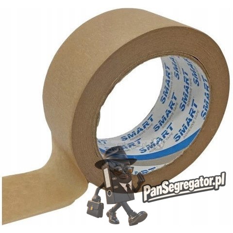 Taśma papierowa 48x50m KRAFT brązowa kauczuk SOLVENT SMART