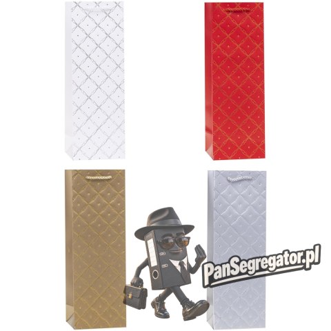 Torebka prezentowa 12x36x9cm TBG-24197-BB-HS emboss ROZETTE