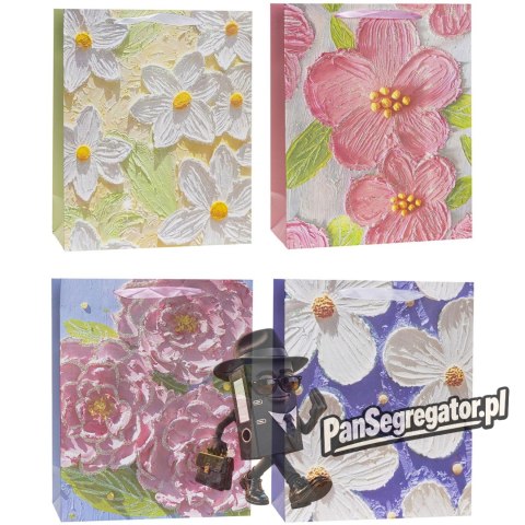Torebka prezentowa 18x23x10cm TK-24042-GL-A5 ROZETTE