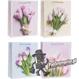 Torebka prezentowa 18x23x8cm tulipany TK-24023-GL-A5 ROZETTE