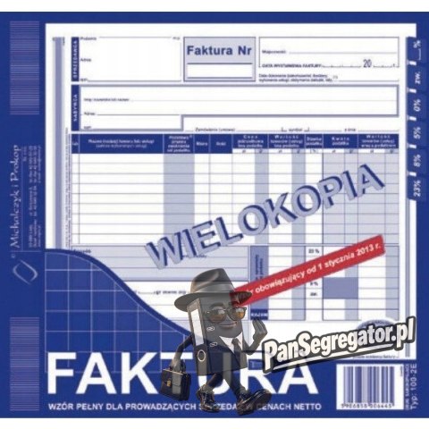 102-2E Faktura VAT 2/3 A4 80kartek Michalczyk i Prokop